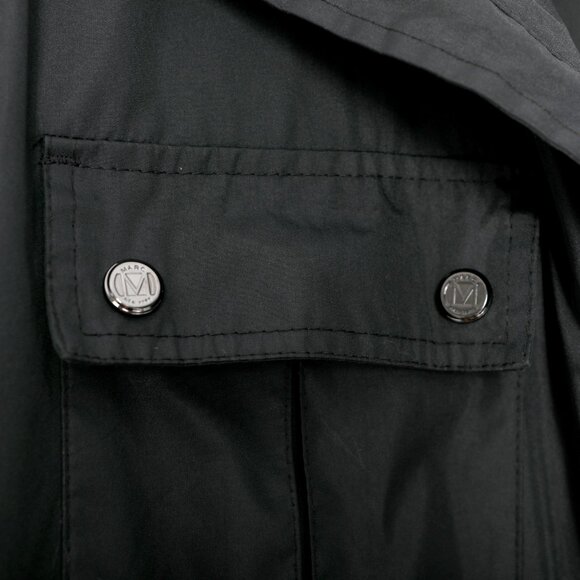 Mark New York Spring Jacket Black Andrew Marc Mens Rain Coat Casual Full Zip - Picture 12 of 12